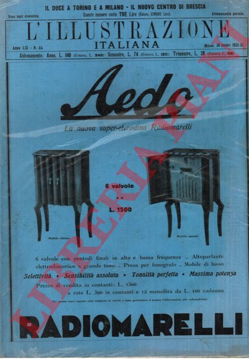 - - Il Duce a Torino e a Milano - Il nuovo centro di Brescia.