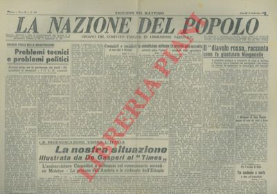 - - La nazione del popolo. Organo del Comitato Toscano di Liberazione Nazionale.