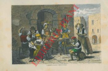 Bergue - - Le marchand de macaroni.