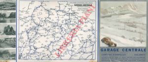- - Cortina d'Ampezzo. Carta stradale automobilistica delle Dolomiti. 