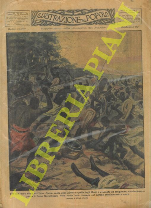 ORTELLI Alfredo - - Sanguinoso cambattimento nell'Oltre Giuba tra due trib rivali.