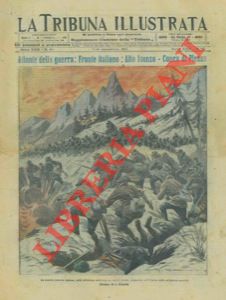 MINARDI A. - - Le eroiche fanterie italiane avanzano vittoriosamente su tutto il fronte, impavide sotto il fuoco delle artiglierie nemiche.