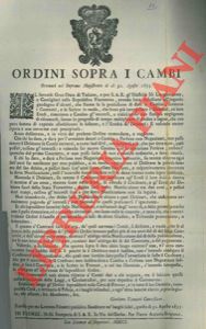 - - Ordini sopra i cambi.