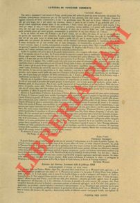 - - Lettere di Vincenzo Gioberti sul tema dell'Unit d'Italia.