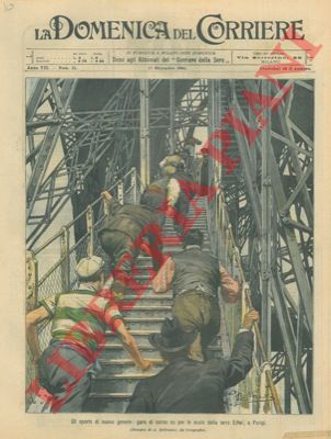 BELTRAME A. - - Gara di corsa su per le scale della torre Eiffel.