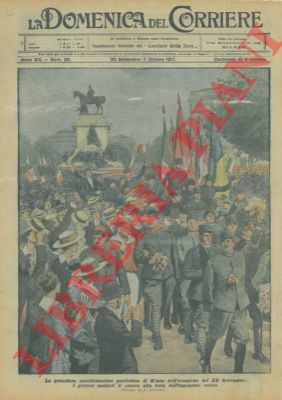 BELTRAME A. - - Mutilati di guerra alla testa del corteo durante la manifestazione patriottica di Milano nell'occasione del XX settembre.