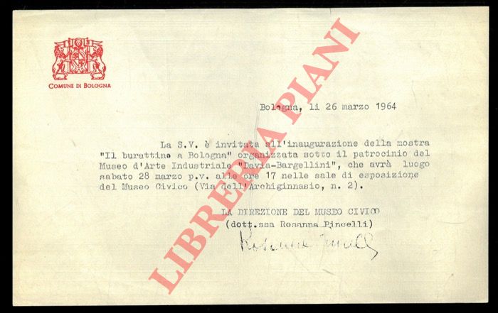 - - Programi, inviti, cartoline, ecc.