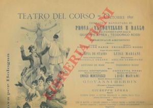 - - Teatro del Corso. Compagnia napoletana di prosa, vaudevilles e ballo, Aprea e Rossi.