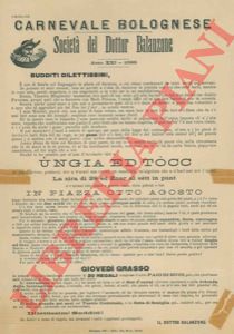 - - Carnevale bolognese. Societ del Dottor Balanzone.