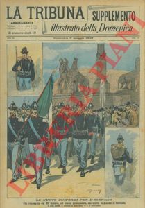 Silbonetto - - Le nuove uniformi per l'esercito. Una compagnia del 69 fanteria col nuovo arredamento.