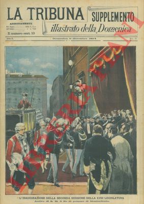 Silbonetto - - Inaugurazione della XVIII legislatura : arrivo di S.M. il Re al palazzo di Montecitorio.