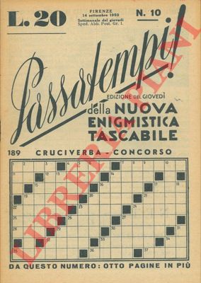 - - Passatempi ! Edizione del gioved