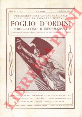 - - Foglio d'Ordini e Bollettino d'informazioni.