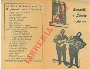 (PIAZZA Marino) - - Stornelli e lettere d'amore.