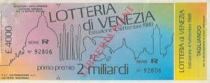 - - Lotteria di Venezia.