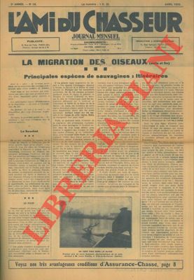 - - L'ami du chasseur. Journal mensuel.