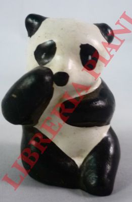 - - Panda in terracotta dipinta