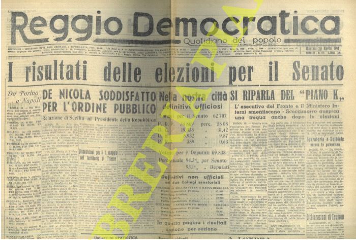 - - I risultati delle elezioni per il Senato.