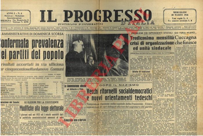 - - Confermata prevalenza dei partiti del popolo.