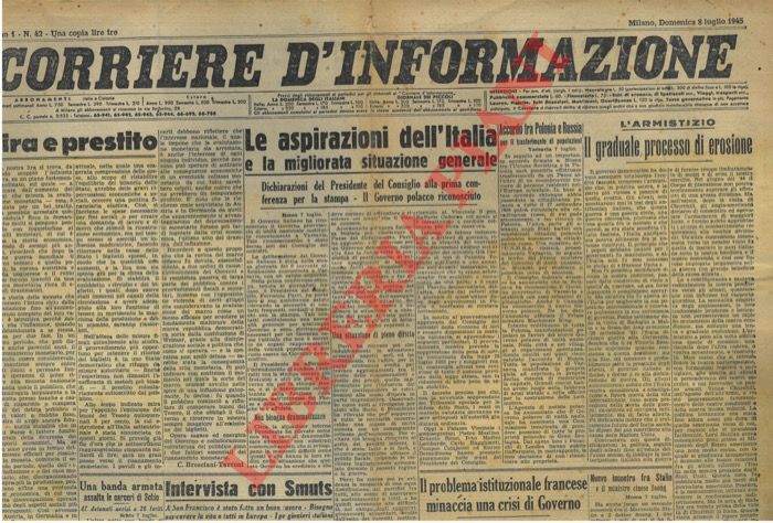 - - Corriere d'Informazione. 1945.