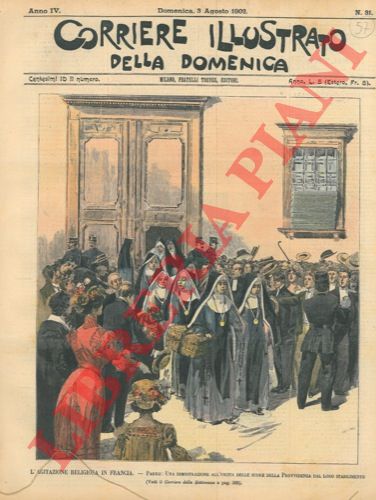 SALVADORI R. - - L'agitazione religiosa in Francia. Dimostrazione popolare all'uscita delle suore della Provvidenza dal loro stabilimento.