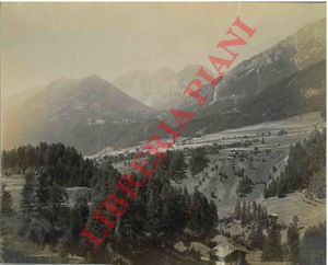 - - Paesaggio montano, con villaggio. Tirolo (Austria ?).