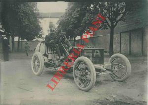 Photo Branger M. Paris - - Coppa Florio. Circuito di Brescia. Demongeot Victor su Darracq,