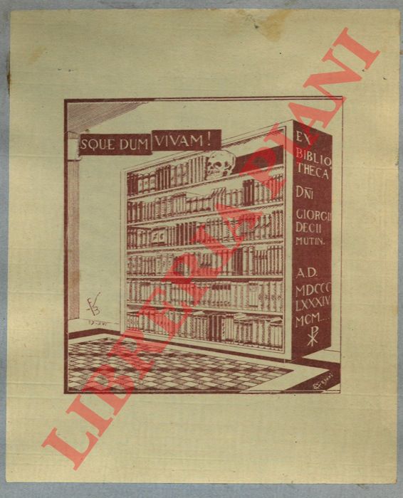 BASSOLI F.S. & CESARI A. - - Un foglietto per G. Dieci, anni '30 c.a (biblioteca)