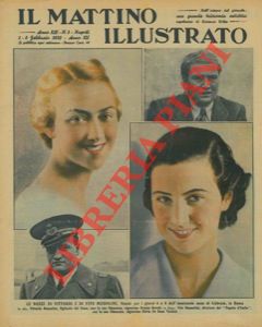 - - Le nozze di Vittorio e di Vito Mussolini, fissate per i giorni 6 e 8 febbraio, in Roma. In alto, Vittorio Mussolini, figliuolo del Duce, con la fidanzata Orsola Buvoli; in basso, Vito, con la fidanzata Silvia De Rosa Tardini.