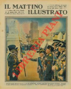 - - Nel XIV annuale dell'Arma Azzurra : S. M. il Re Imperatore, sull'Altare della Patria, alla presenza del Duce, consegna le bandiere e i labari di combattimento agli Stormi e ai Gruppi aeronautici.