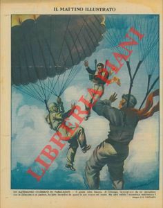 CASOLARO G. - - Un matrimonio celebrato in paracadute. Il pilota John Dennis, di Chicago, lanciatosi da un aeroplano con la fidanzata e un pastore, ha fatto benedire da questi le nozze.