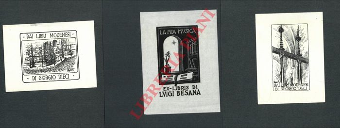 PAGLIANI Pietro - - Tre foglietti 'modenesi per G. Dieci.