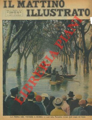- - La piena del Tevere a Roma: il viale della Farnesina invaso dalle acque del fiume.
