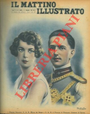 BERTAGLIA - - I Principi fidanzati: Maria del Belgio e il Principe di Piemonte, Umberto di Savoia.