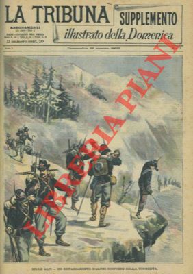 Silbonetto - - Sulle Alpi. Un distaccamento d'Alpini sorpreso dalla tormenta.