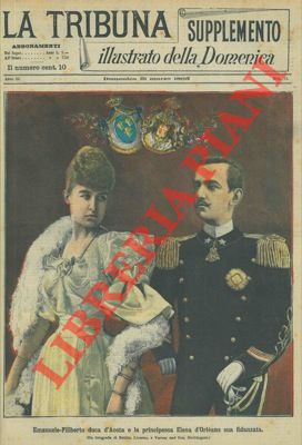 - - Emanuele-Filiberto Duca d'Aosta e la Principessa Elena d'Orlans sua fidanzata.