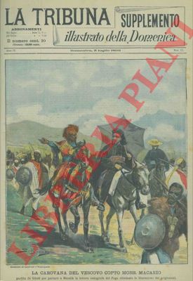 Silbonetto - - La carovana del vescovo copto Mons. Macario partita da Gibuti per portare a Menelik la lettera autografa del Papa chiedente la liberazione dei prigionieri.