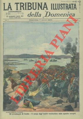 Silbonetto - - Gli avvenimenti di Candia. Il campo degl'insorti bombardato dalle squadre europee.