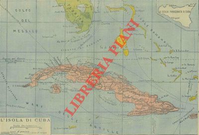 - - L'isola di Cuba (carta geografica).