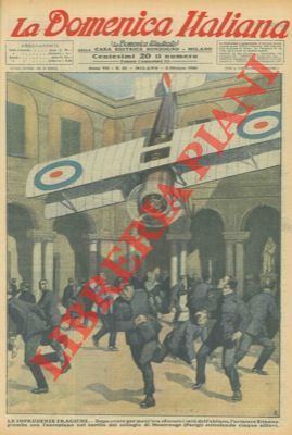 LOMBARDI Ambrogio - - Le imprudenze tragiche. Dopo avere per mezz'ora sfiorato i tetti dell'abitato, l'aviatore Etienne piomba con l'aeroplano nel cortile del collegio di Montrouge (Parigi) stritolando cinque allievi.