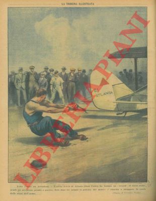 PISANI Vittorio - - Lotta contro un aeroplano.  L'atleta Lewis di Atlanta (Stati Uniti) ha battuto un 