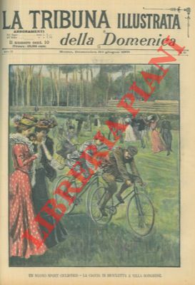 - - Un nuovo sport ciclistico. La caccia in bicicletta a Villa Borghese.