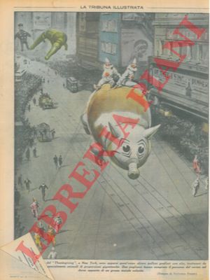 PISANI Vittorio - - Nell'annuale corteo del 'Thanksgiving' , a New York, sono apparsi quest'anno alcuni palloni gonfiati con elio, trattenuti da corde e raffiguranti specialmente animali di proporzioni gigantesche. Due pagliacci hanno compiuto il percorso del corteo sul dorso appunto di un grosso maiale volante.