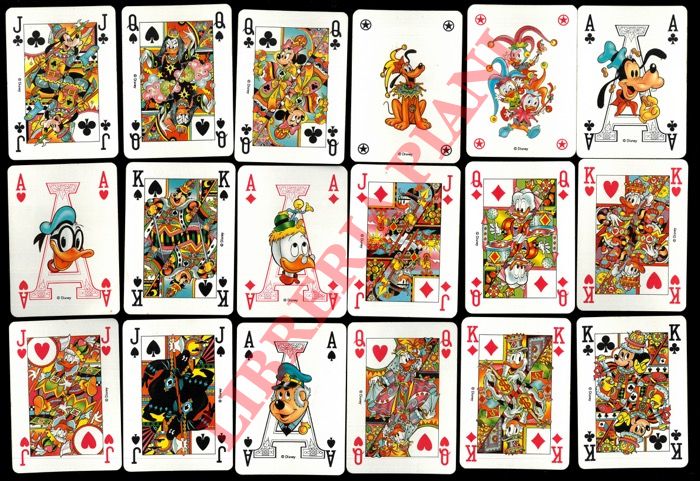 Modiano - - Topolino. Mazzo di carte 'da ramino'.