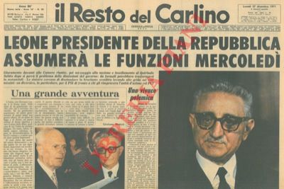 - - Leone Presidente della Repubblica
