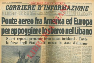 - - Crisi franco/inglese egiziana per Suez.