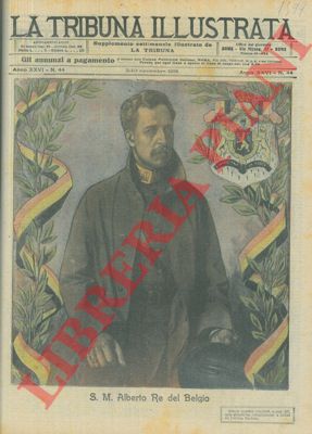 Minardi A. - - Ritratto a tutta pagina di S. M. Alberto Re del Belgio.