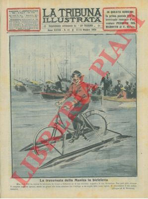 Minardi A. - - Tentativo di attraversare il canale della Manica su di una bicicletta galleggiante. Fallito..