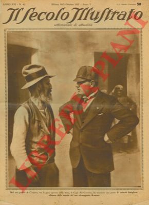 - - Mussolini nel suo podere di Carpena.