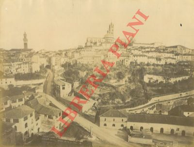 Paolo Lombardi. Siena - - Siena. Panorama. Battistero o Pieve di S. Giovanni, Casa di S. Caterina.